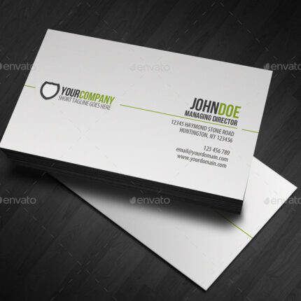 simple corporate business card