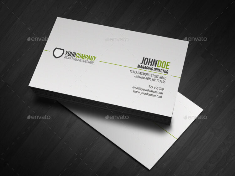 simple corporate business card