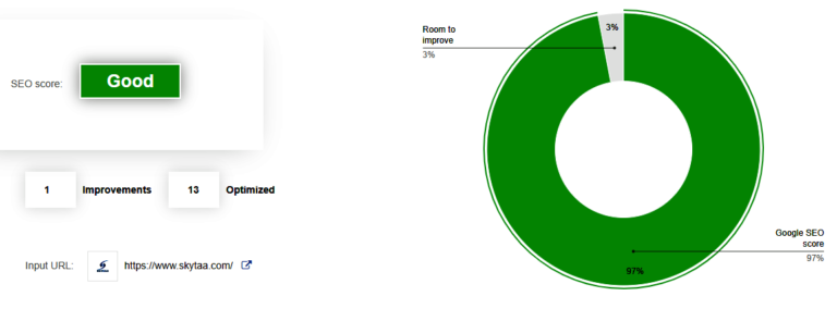 Skytaa good seo rank